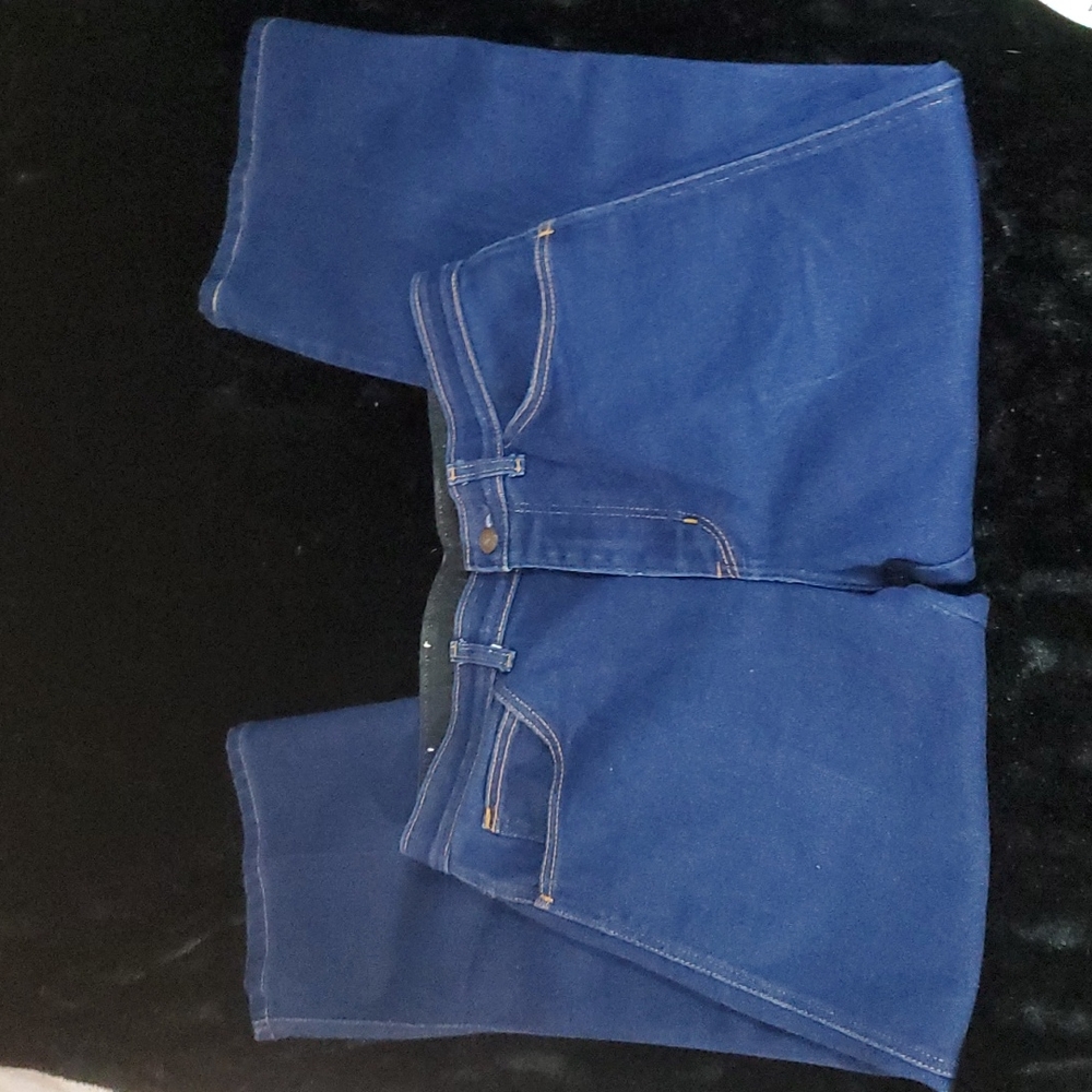 CHAPS Vintage Jeans with Embroidered Buck Deer-EC-No Size Tag